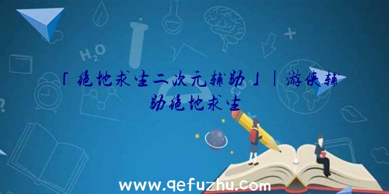 「绝地求生二次元辅助」|游侠辅助绝地求生